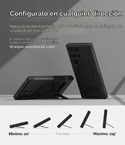 Vista 6 de Ringke Funda para Samsung Galaxy S24 Ultra [todo negro]