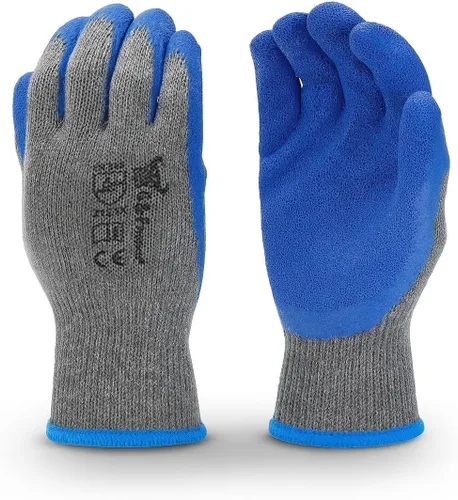 Vista 12 de G & F 1516 - Paquete de 12 pares de guantes premium de trabajo y jardinería de alta visibilidad para hombres y mujeres, guantes con palma y dedos