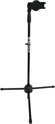 Vista 11 de Rockville Istand 22 Tablet Smartphone Holder 360 grados giratorio, ABS y agarre de goma, se adapta a 4.7-12.9 pulgadas, para soportes de micrófono