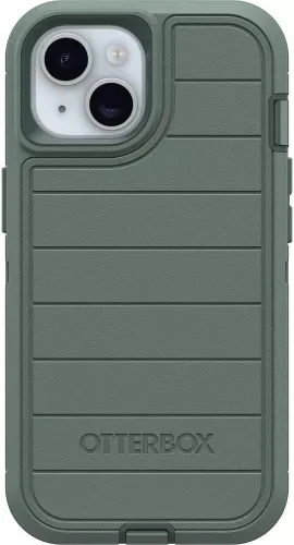 Vista 7 de OtterBox iPhone 14 y iPhone 13 (únicamente) - Funda Defender Series - Baby Blue Jeans - Solo la funda - Sin pantalla - Resistente y duradera