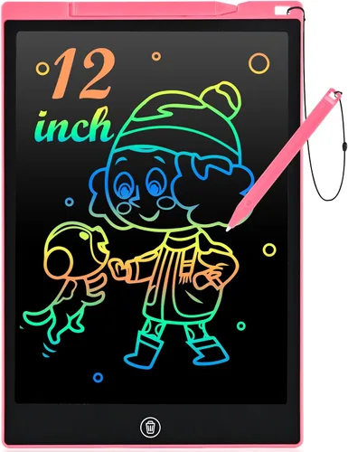 Vista 9 de Tableta de escritura LCD, paquete de 2 juguetes para niños pequeños, almohadilla de dibujo de 10 pulgadas, artículos esenciales de viaje para niños