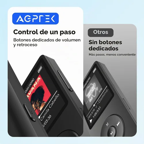 Vista 6 de Reproductor de música MP3 AGPtek – A02