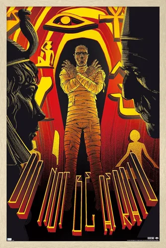 Vista 7 de Trends International Póster de pared de César Moreno con texto en inglés "The Mummy - Do Not Be Afraid by César Moreno, 14.725" x 22.375", versión