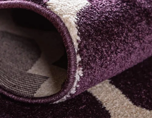 Vista 6 de Unique Loom Trellis Collection - Alfombra de área de Filadelfia, rectangular de 2 pies 2 pulgadas x 3 pies, color morado y marfil