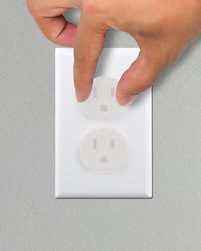 Vista 3 de Vmaisi - 38 fundas transparentes para enchufes a prueba de bebés Protector de enchufe a prueba de niños de seguridad eléctrica