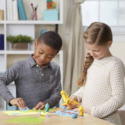 Vista 7 de Play-Doh DohVinci On the Go Art Studio - Funda para niños y adolescentes con 5 colores no tóxicos
