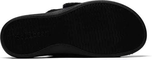 Vista 6 de SOLLBEAM Pantuflas peludas con soporte de arco para mujer, sandalias ortopédicas para el talón