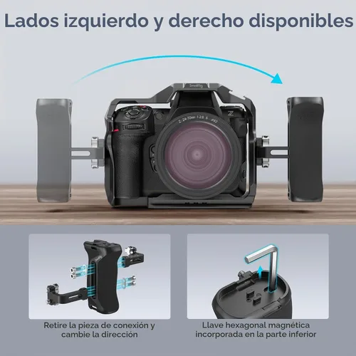 Vista 4 de Mango lateral de aluminio SmallRig con tornillos de 1/4"-20