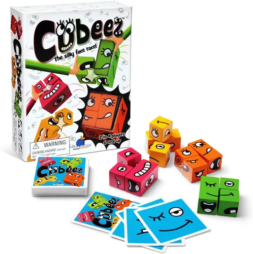 Vista 6 de BLUE ORANGE GAMES Cubeez - Rompecabezas de expresión original a juego con cubos de madera, 1 a 4 jugadores, a partir de 6 años
