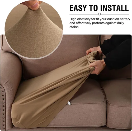 Vista 6 de H.VERSAILTEX Fundas elásticas para sillones, fundas de cojín de sofá, fundas elásticas 100% impermeables, con tela gruesa de doble forro polar