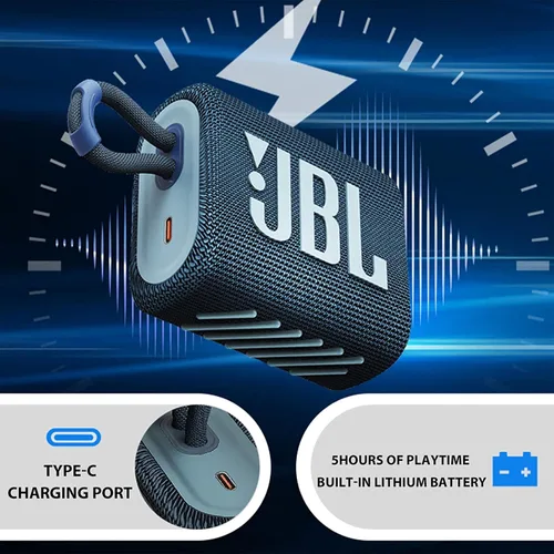 Vista 6 de JBL GO3 bocina Bluetooth inalámbrica para exteriores IP67 bocina mini resistente al agua (Renovada)