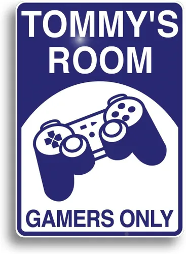Vista 2 de Letrero de videojuegos con controlador de playstation, personalizado solo para ti