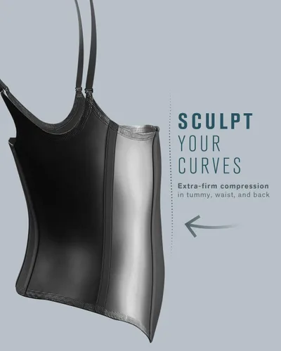Vista 3 de Leonisa Chaleco entrenador de cintura de látex para mujer