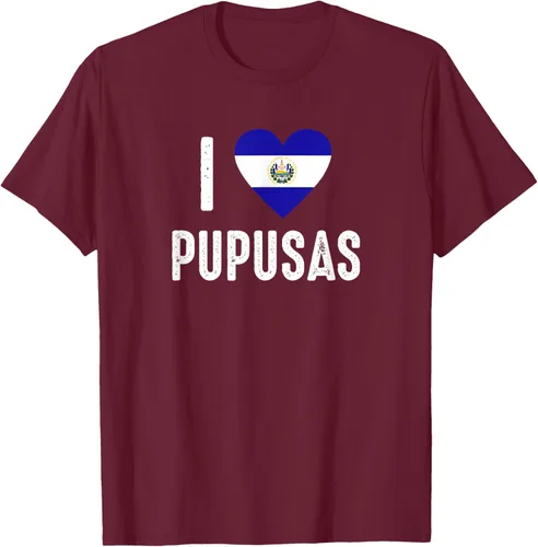 Vista 12 de Camiseta I Love Pupusa from El Salvador