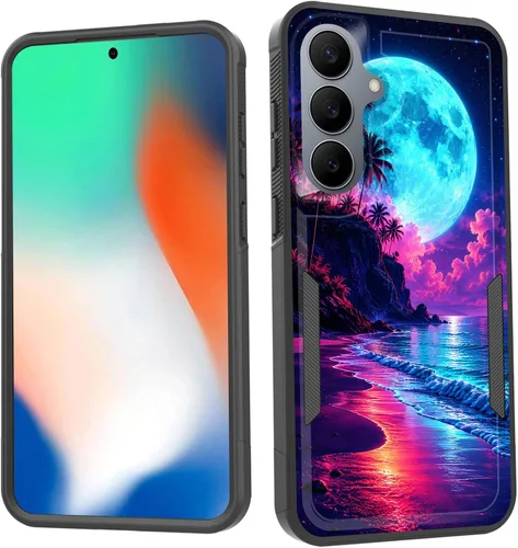Vista 20 de Funda para Galaxy S26 FE, doble capa, protección contra caídas de grado militar de 10 pies, antideslizante, resistente a prueba de golpes, para Cruz