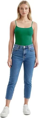 Vista 293 de Emmalise Camisola larga casual básica para mujer, con tirantes ajustables, top en capas