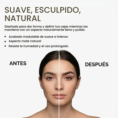 Vista 5 de Palladio Pomada para cejas impermeable, 24 horas de uso, fórmula a prueba de manchas y resistente al sudor, fórmula súper cremosa que se desliza