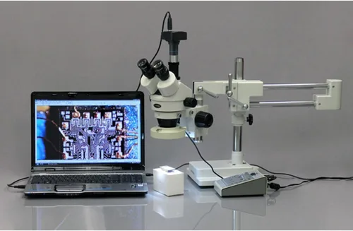 Vista 3 de AmScope Cámara digital de microscopio de video en vivo en tiempo real USB3.0 de 5MP + kit de calibración
