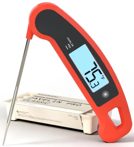 Vista 6 de Lavatools Javelin® PRO Classic Termómetro digital profesional de lectura instantánea de 2 segundos para parrilla y cocina, pantalla retroiluminada