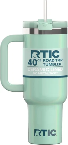 Vista 62 de RTIC Vaso Tumbler de Viaje por Carretera de 30 oz con Doble Pared Revestido de Cerámica Aislado Taza Portátil de Café de Viaje de Acero Inoxidable