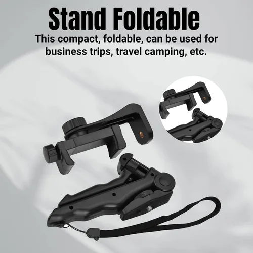 Vista 5 de Soporte de clip para teléfono celular, trípode resistente compatible con iPhone, teléfonos inteligentes, para trípode resistente, para trípode