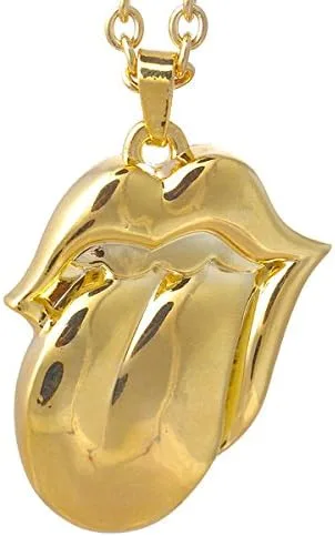 Vista 2 de La lengua ROLLING STONES Oro Collar