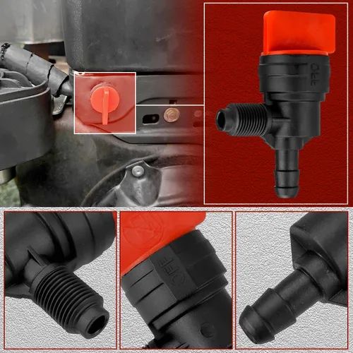 Vista 6 de MaxLLTo Válvula de cierre de combustible de repuesto 399517 396224 698182 compatible con Briggs & Stratton para línea de combustible ID de 1/4