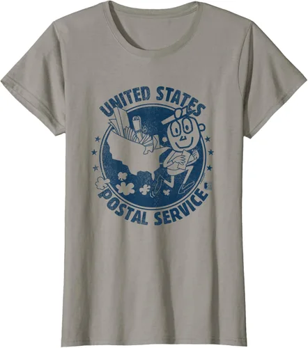 Vista 16 de USPS Camiseta Mr Zip US Postal Service, Gris Gris Oscuro