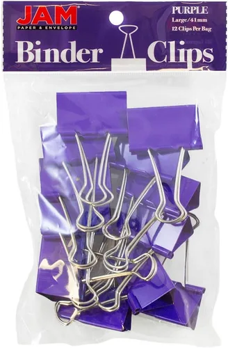 Vista 25 de Broches aprietapapeles JAM Paper®, Blanco