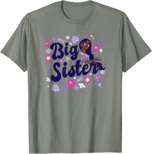Vista 32 de Disney Encanto Isabela Madrigal Big Sister - Camiseta floral, gris, S Asfalto