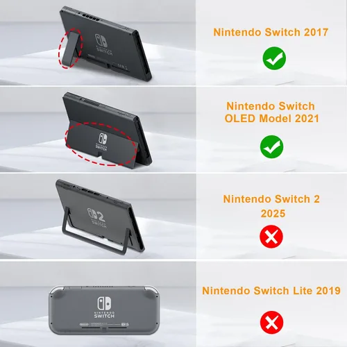 Vista 2 de Fintie Slim Carrying Case for Nintendo Switch OLED Model 2021Switch 2017 - Slim Fit Shockproof Protective Travel Storage Bag with 10 Game