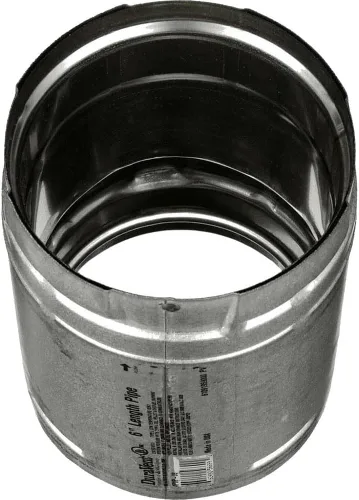 Vista 2 de DuraVent 4PVP-06 4" diámetro interior – PelletVent Pro Tipo L Chimenea Pipe – Doble, Acero inoxidable