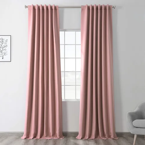 Vista 32 de HPD Half Price Drapes BOCH-171113-84, cortinas sólidas para oscurecer habitación (1 panel), 50 x 84 pulgadas, color beige alabastro