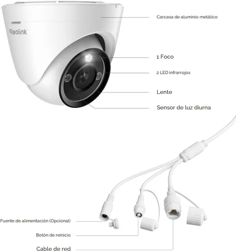 Vista 8 de REOLINK RLC-1224A 12MP Dome Outdoor PoE Camera for Home Security
