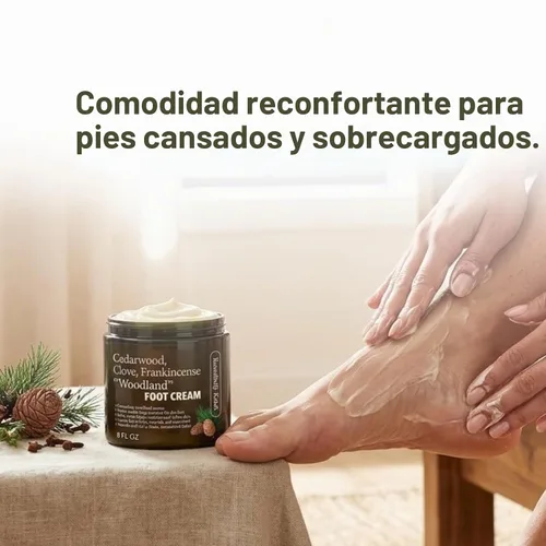 Vista 5 de Essentially KateS Crema para pies de madera de cedro + clavo + incienso Woodland de 8 onzas líquidas