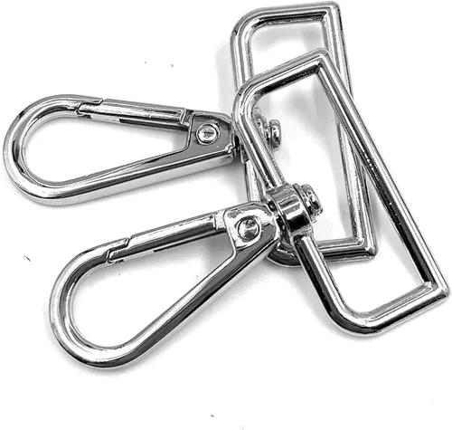 Vista 6 de 10 piezas de 1.5" (38 mm) de diámetro interior anillo D hebilla equipaje hebilla langosta garra giratoria