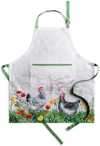 Vista 214 de Maison d' Hermine Delantales para mujer con bolsillo, 100% algodón (27.50 x 31.50 pulgadas)