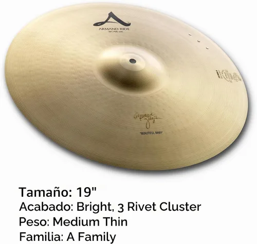 Vista 2 de Zildjian A0034 20" A Medium Ride Platillo