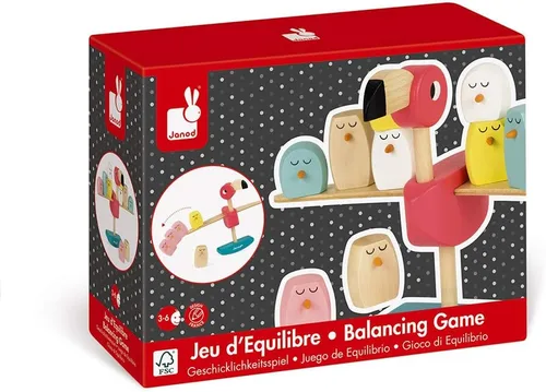Vista 7 de Janod Juego de equilibrio de madera Zigolos - Flamingo - Edades 3+ - J08230