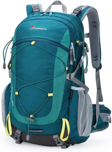 Vista 20 de Mochila de senderismo MOUNTAINTOP de 40 L, mochila ligera para exteriores Verde militar
