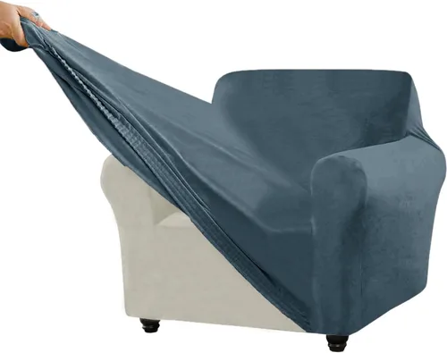 Vista 159 de Funda para Sofá de Terciopelo, Fundas Elásticas para Sofá para Funda Principal Separada/Respaldos y Cojines de Asiento, Funda para Sofá, para Fundas