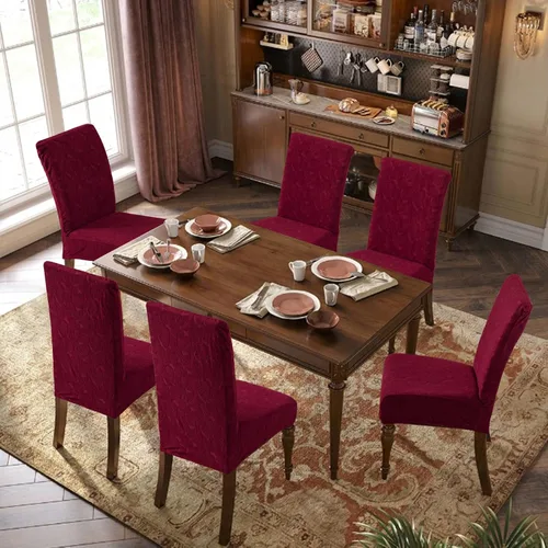 Vista 39 de Fundas impermeables para sillas de comedor, fundas elásticas para sillas Parsons, para comedor, cocina, funda protectora para silla de comedor