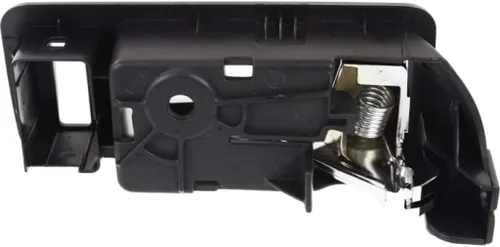 Vista 5 de Para Ford Mustang 2005-2014 Manija de puerta interior delantera, lado del conductor, bisel negro con palanca cromada Con orificio de bloqueo