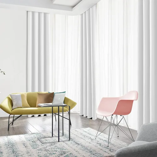 Vista 7 de Cortinas opacas para dormitorio, con aislamiento térmico y bloqueo de luz, para oscurecer la habitación, cortinas con ojales sólidos para ventana