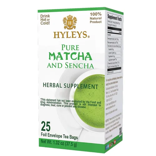 Vista 10 de Hyleys Bolsas de té Matcha con citronela, 25 bolsas de té (té verde japonés puro matcha wellness)