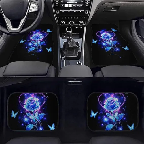 Vista 50 de Tapetes personalizados para piso de automóvil, alfombras personalizadas para piso de automóvil con tu nombre de imagen personalizado, texto, juego