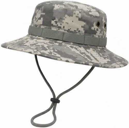 Vista 2 de Sombreros de sol para hombres y mujeres, sombrero de cubo UPF 50+, sombrero Boonie plegable, protección UV, senderismo, playa, pesca, safari
