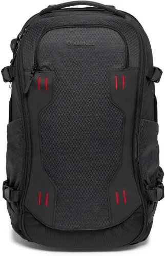 Vista 7 de Manfrotto PRO Light Flexloader L, mochila profesional para cámaras, bolsillo expandible para estabilizador de cardán de 3 ejes, múltiples puntos