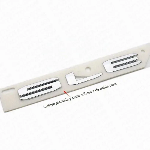 Vista 3 de 1 pieza para puerta trasera Sierra 19-21 SLE Logo Emblema Pastilla 3D Placa de identificación de repuesto para SLE (cromo)