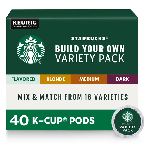 Vista 50 de Starbucks Cápsulas de café K-Cup, café de tostado medio con 2X cafeína mezcla de la casa para cafeteras Keurig, 100% arábica, 6 cajas